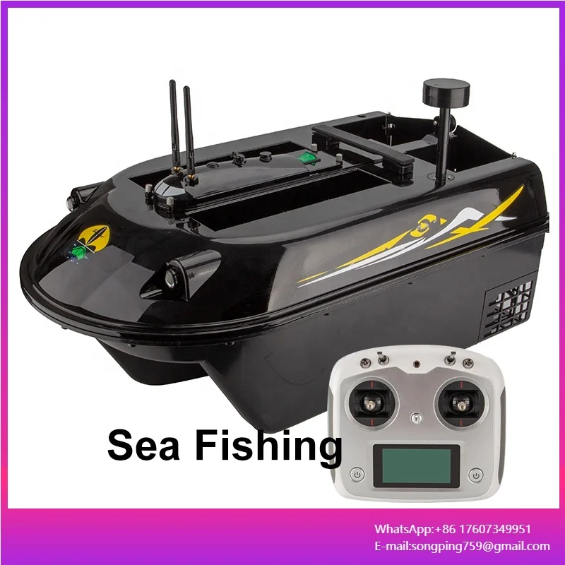 Sea Fishing GPS Auto Navigation 8 Feeding Spots Memory 8kg Load Capacity 500M Big Hull Remote Control Fish Bait Boat