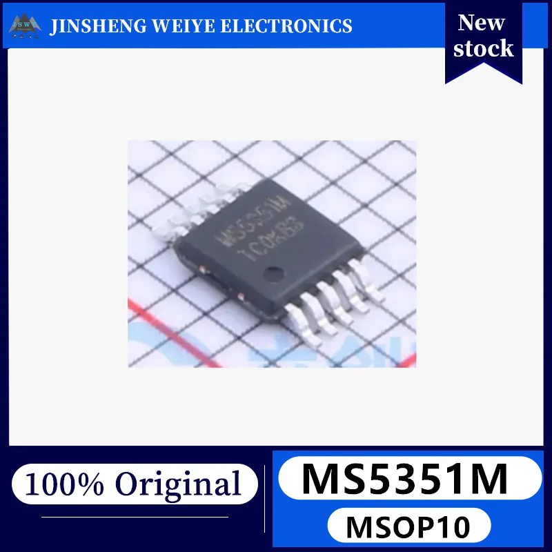 

(10/50 pieces) MS5351M MSOP10 I2C Programmable CMOS Clock Generator Chip Brand New Original Stock