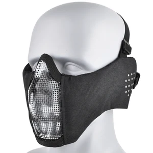 Zlangsports-Meia Tactical Maske, Falten-Metall-Netz, einstellbarer Ohrschutz, CS, Wargame, Schutzmasken 8 Hauptverkaufs -Mascara -Schutz Airsoft - №3
