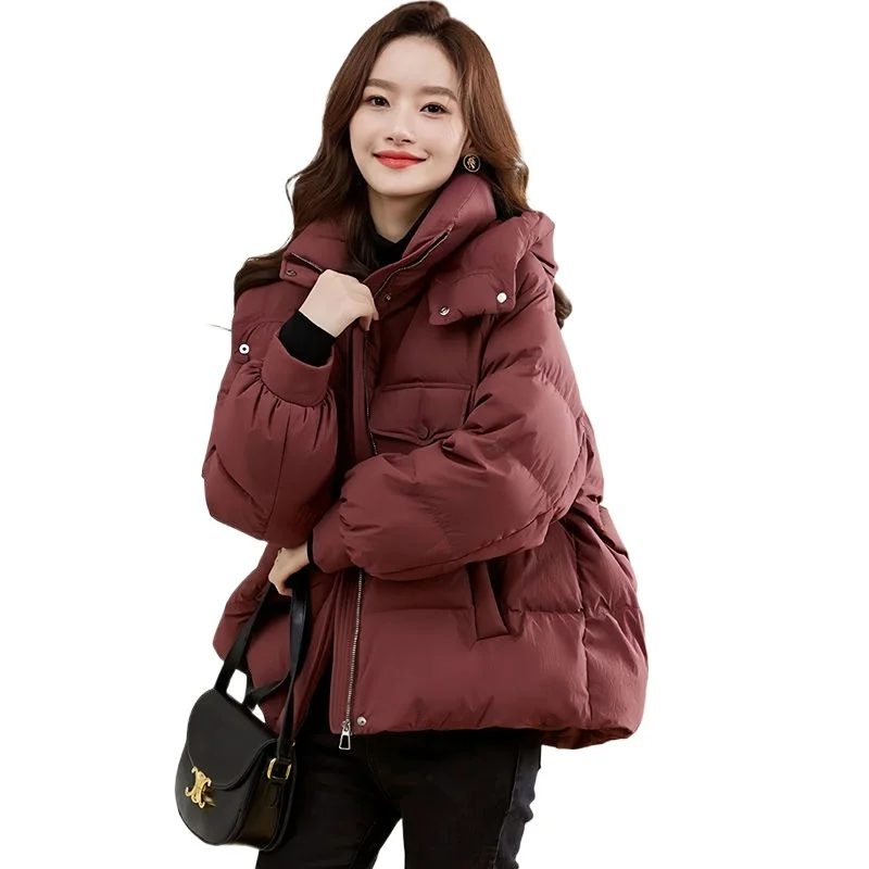 

Short Hooded Padded Jacket 2026 Padded Jacket Winter New Thickened Versatile Padded Jacket Women's Coat Tide