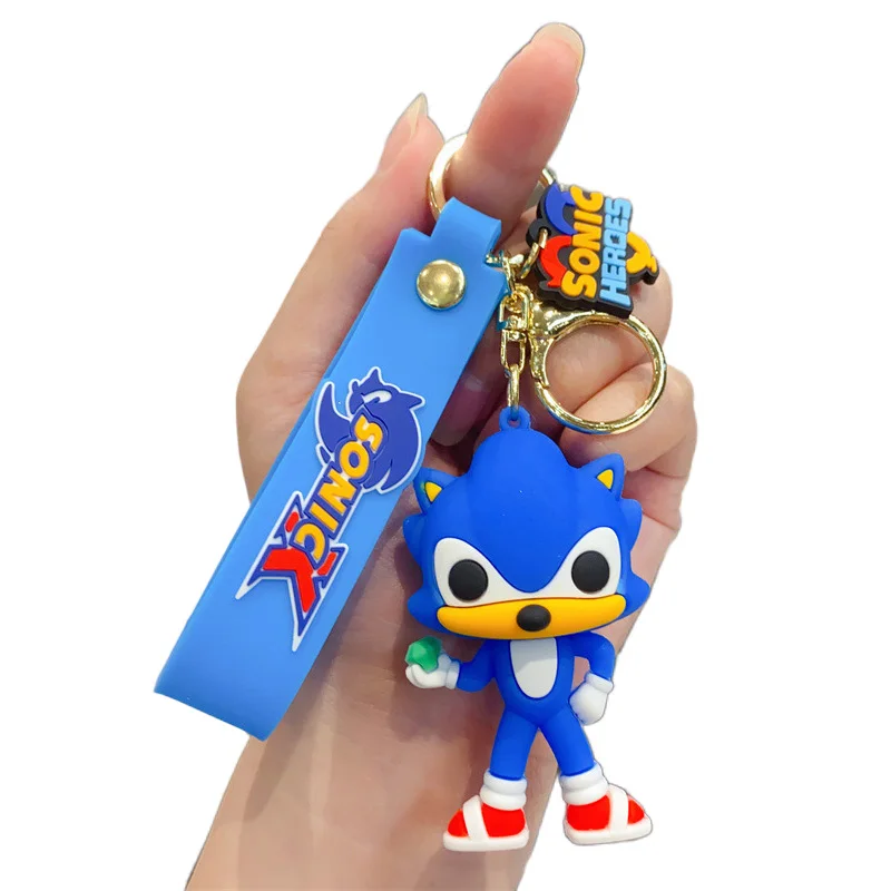 

Anime Cartoon Sonic The Hedgehog Keychain Cute Couple Bag Car Charm Pendant Key Ring Key Chain Accessories Jewelry for Fans Gift