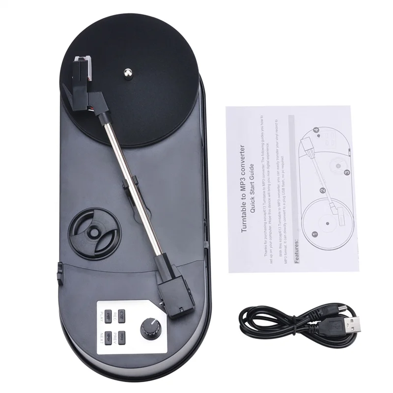 

Ezcap613p 33/45RPM Turntable Vinyl Player Converter To Vinyl Music Disc Player Needle To TF Card/USB Turntable To MP3-A77Z