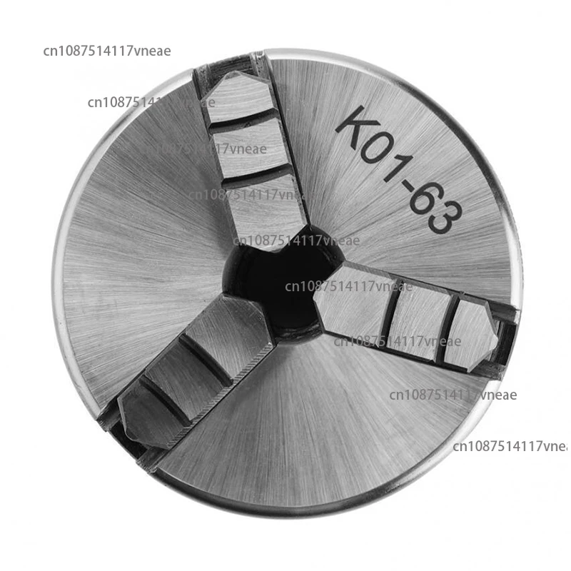 K01-63 Mini Lathe Chuck Three Jaw Manual Self-Centering Chuck Thread Mounted for CNC Precision Instruments