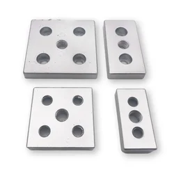 Aluminum Alloy Profile End Connection Plate 3060 4080 6060 8080 Caster Foot Adjustment Support aluminium profile
