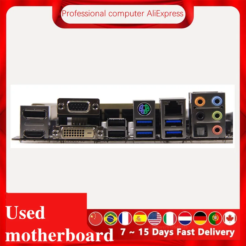 Imagem -04 - Motherboard Desktop Original Usado para Asus Z97a Z97 Lga 1150 Core i7 i5 i3 Ddr3 Sata3 Usb 3.0