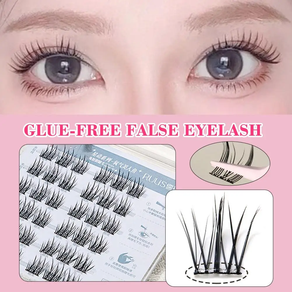 Starlight menina cílios adesivos sem cola cílios postiços inferiores com efeito realista natural sob kit de extensões de cílios