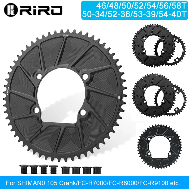 AliExpress riro RIRO 110BCD Chainring for SHIMANO R7000 R8000 R9100 Road Bike Chainring 50-34T 52-36T 53-39T 50-40T 110 BCD Chainwheel