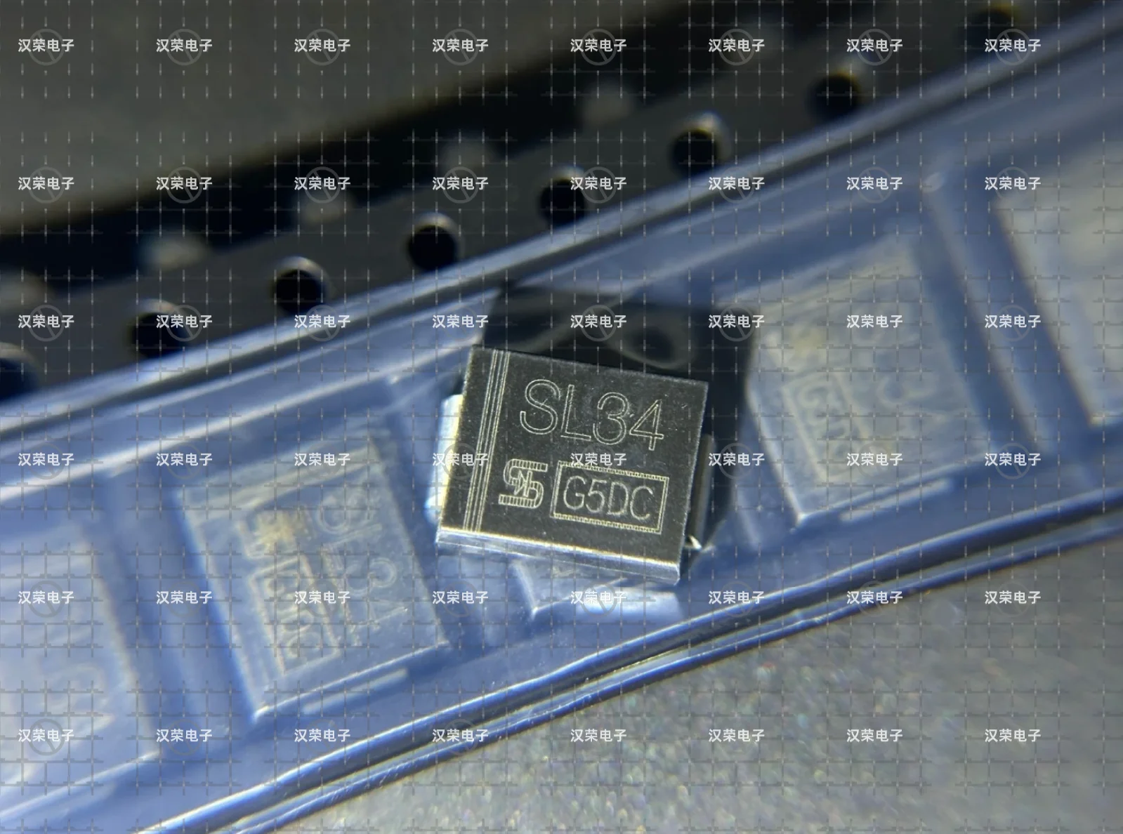 SSL34H   with silk-screened SL34   DO-214AB SMC, 40V, 3A