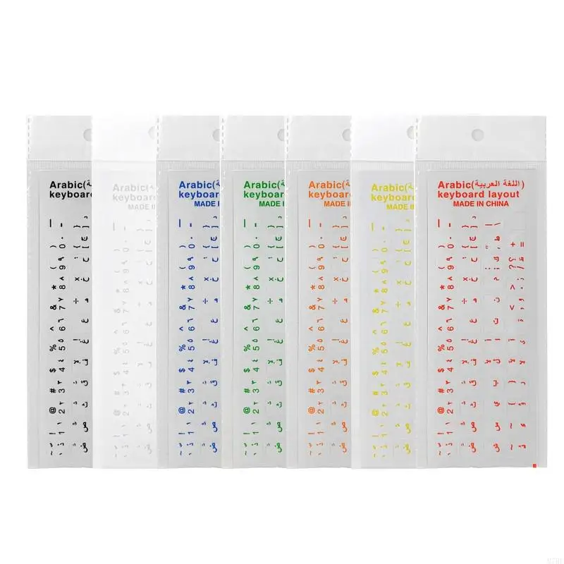 

Arabic Keyboards Stickers PVC Keyboards Sticker Letters Clear for PC Computer Laptop Notebook Desktop Keyboards