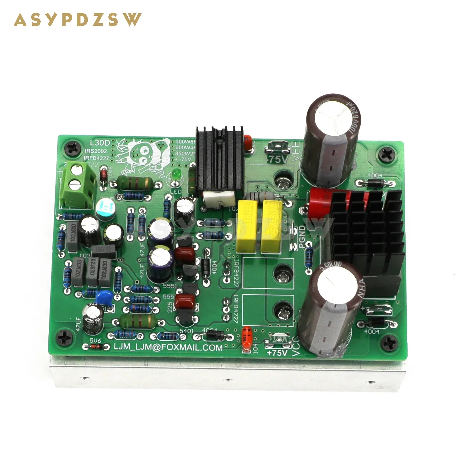 L30D Mono Digital power amplifier Finished board 300W 8R 600W 4R IRS2092S IRFB4227 IRAUDAMP9