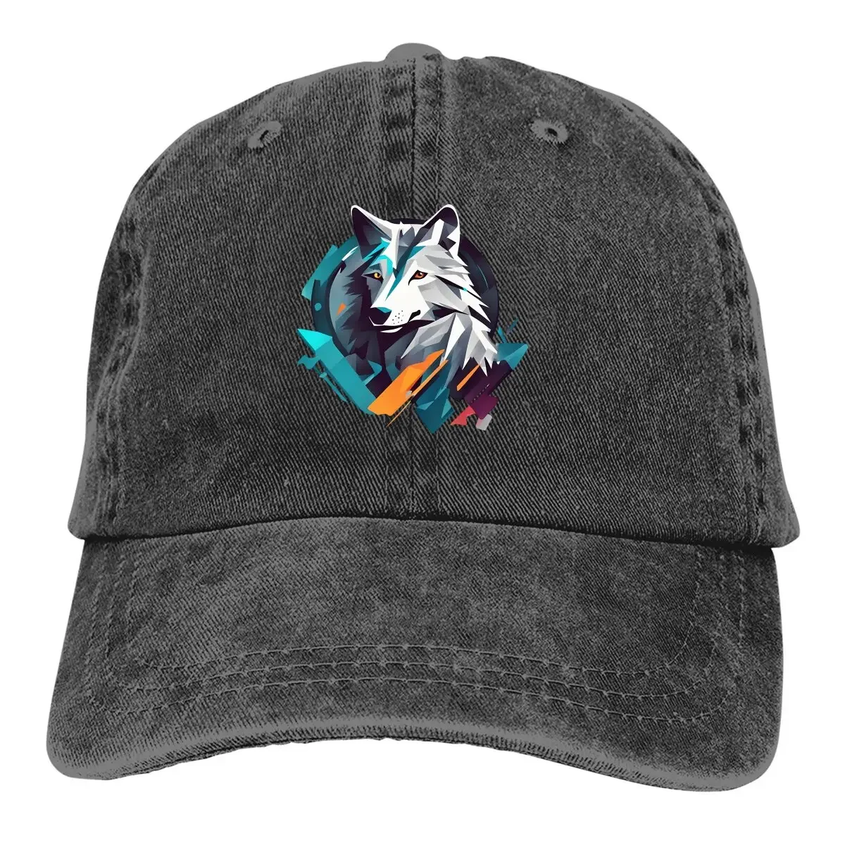 Bonés snapback ajustáveis para homens e mulheres, bonés de beisebol estilo lobo selvagem, proteção viseira, todas as estações