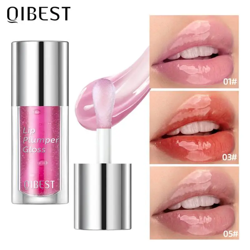 1 ~ 4 Stuks Spiegel Water Glas Lip Olie Natuurlijke Kleur Plumping Lippenbalsem Lipgloss Lippenstift Niet-Plakkerige Beker