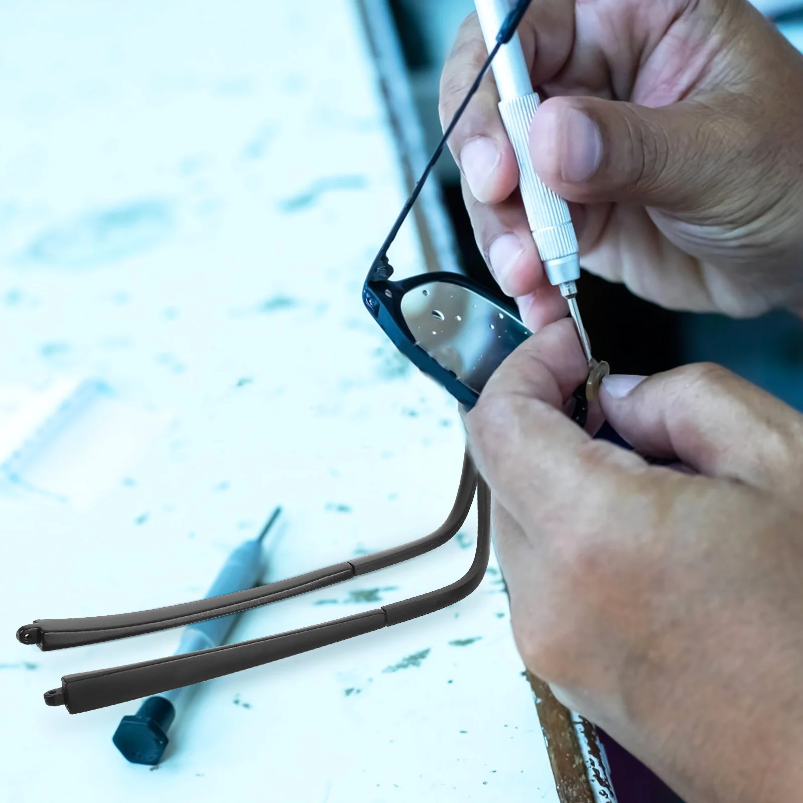 1 مجموعة النظارات الساقين استبدال نونسليب خفيفة الوزن معبد الأسلحة للنظارات الشمسية نظارات القراءة إصلاح الملحقات السلامة