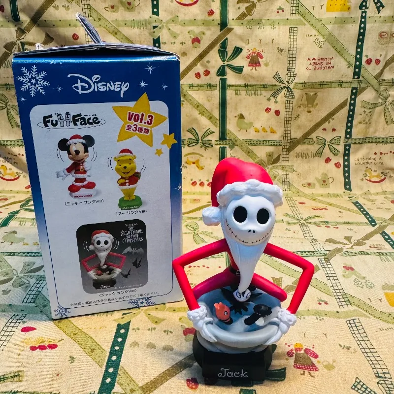 

Disney The Nightmare Before Christmas Jack Skellington Figure, Head Nodding Feature, Christmas Edition Collectible Limited Gift