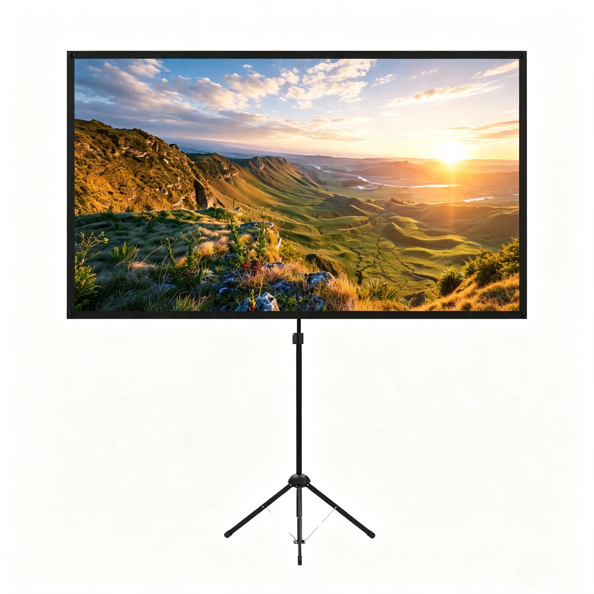2026Tripod Projection Screen with Stand Indoor and Outdoor Projector Screen for Projector HD Movie Officepromote sales