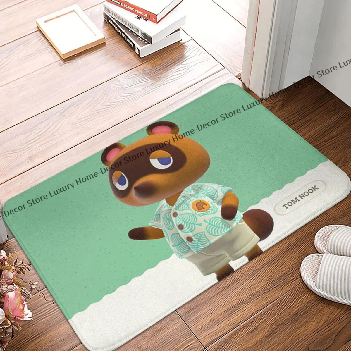 Animal Crossing: New Horizons Non-slip Doormat Tom Nook Bath Kitchen Mat Outdoor Carpet Indoor Modern Decor