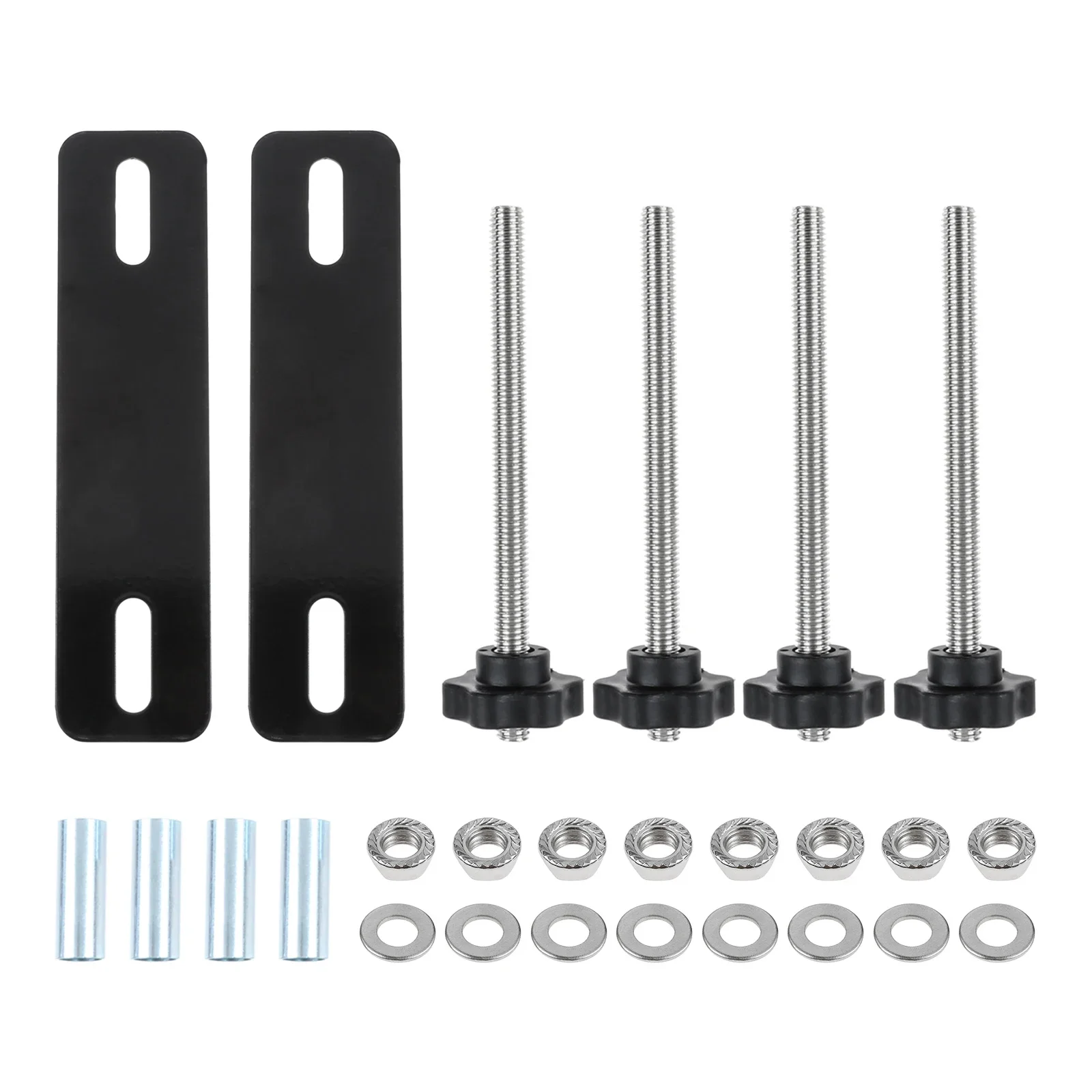 Black Car Mounting Pins Base Plates Kits for Traction Boards,with 4.72