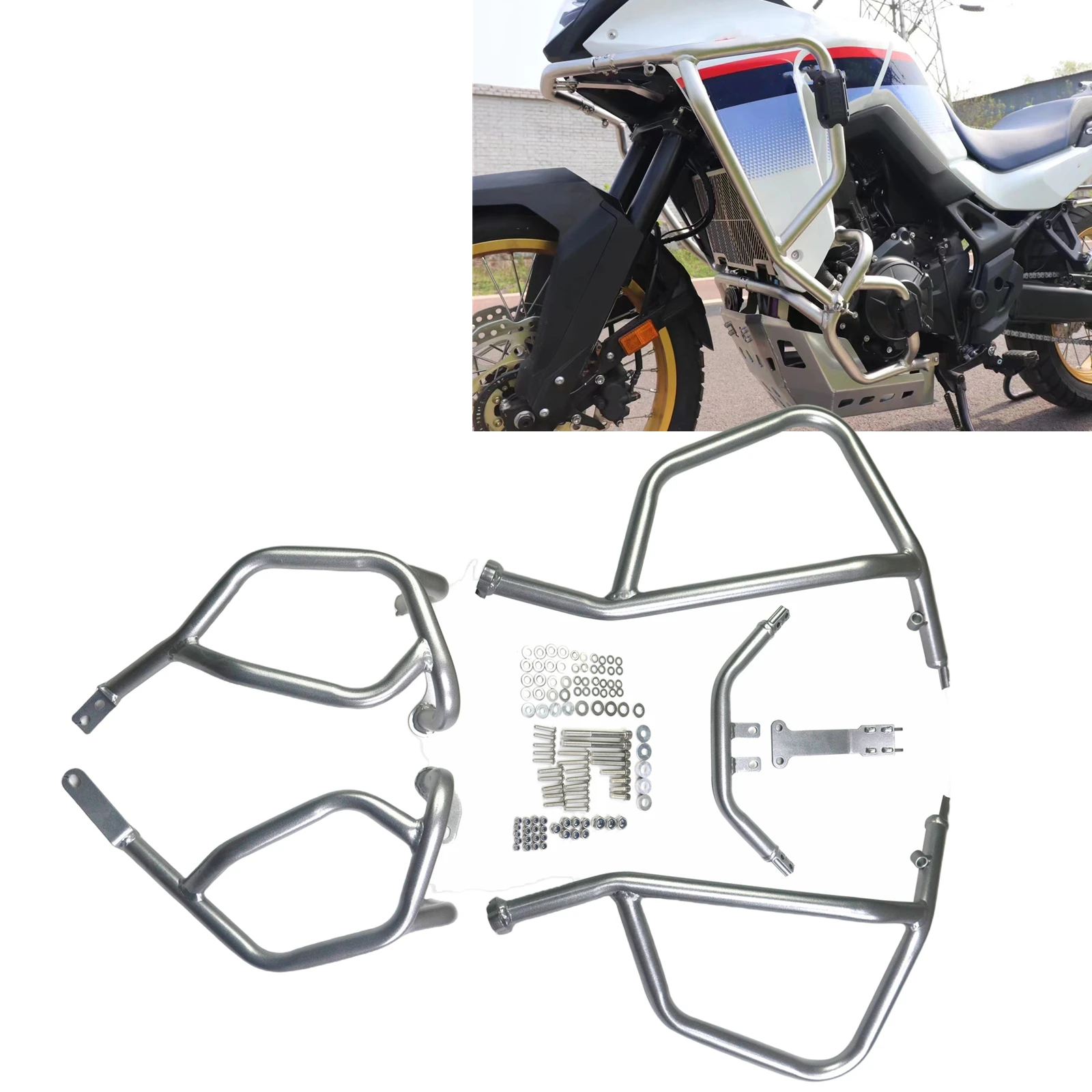 Motorcycle Crash Engine Guard Bar Bumper Protector For Honda XL750 2023-2024