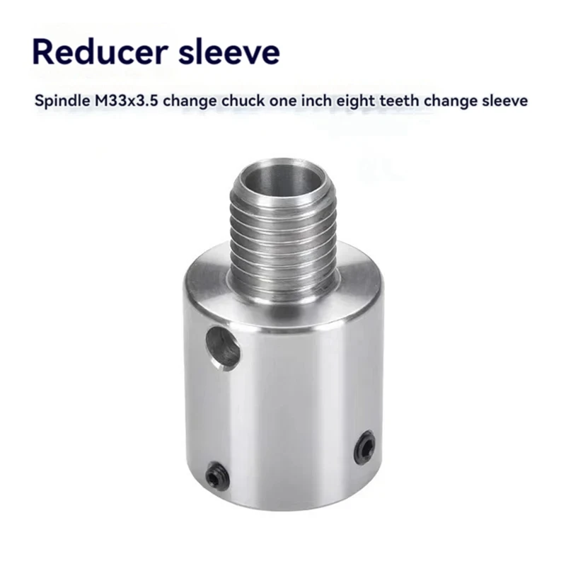 Adapter 1Inch 8TPI To M33 X 3.5 For Wood Lathe Chuck Converts Turning Tools Headstock Spindle