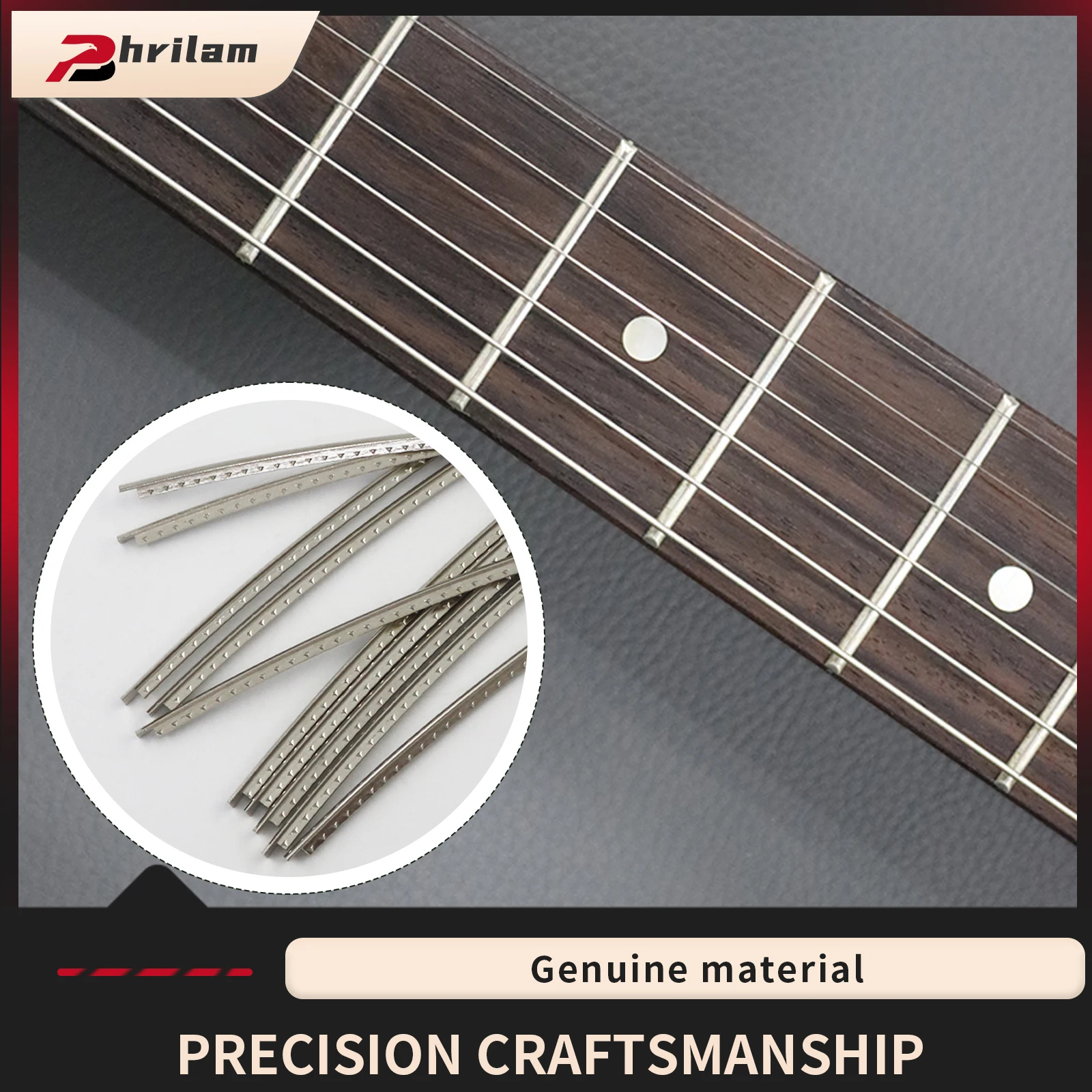 12-Pack 130mm Nickel Silver Guitar Fret Wire, 5.12-Inch Pre-Radiused Frets for Acoustic & Electric Guitars, Ukuleles