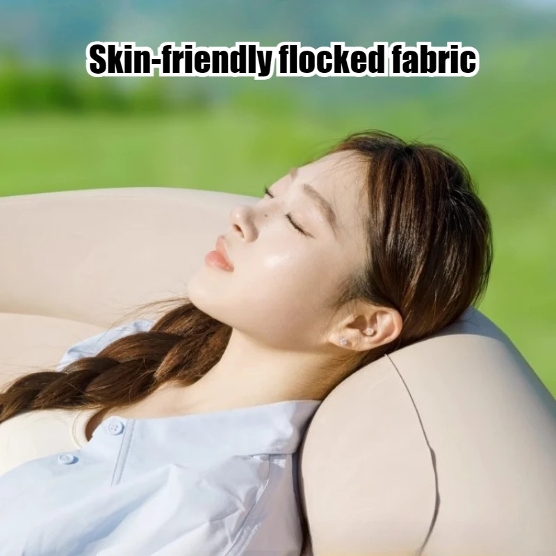Automatic Inflatable Sofa Portable Outdoor Soft Breathable Raised Backrest Camping Air Mattresses Thickened Air Cushion Bed - view 2