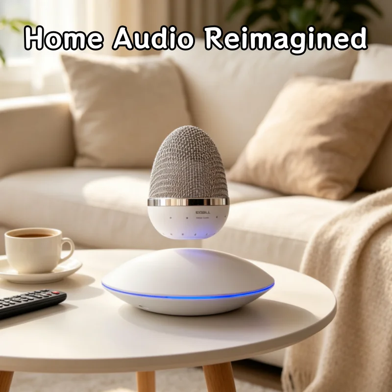 Creative Magnetic Levitating Audio Speaker Floating  Speaker Housewarming Business Gift Desktop Decor