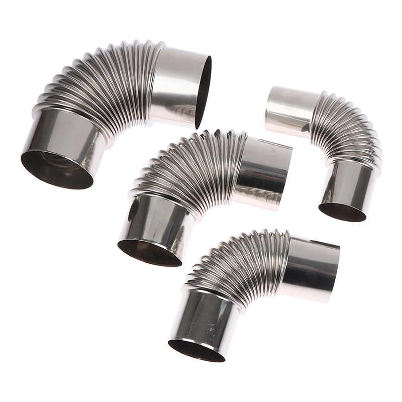 Windproof Cap Stainless Steel 90Degree Elbow Chimney Liner Bend 90° Multi Flue Stove Pipe Smoke Exhaust Pipe Of Gas Water Heater