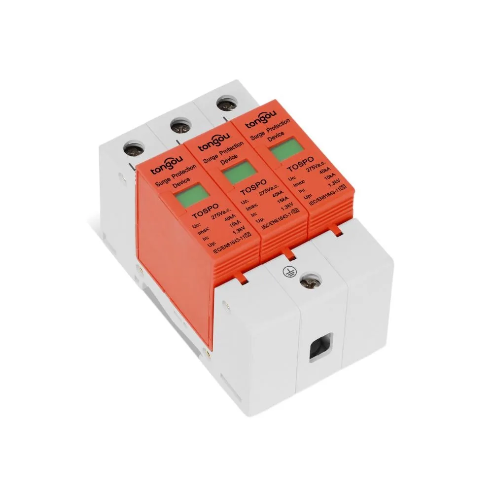 

AC SPD 1P 2P 3P 4P 15KA 40KA 275V Домашний сетевой фильтр Защитное устройство защиты от солнечной энергии 15KA ~ 40KA Переключатель