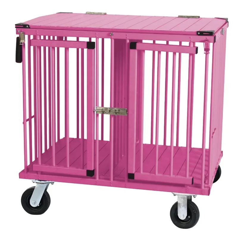 Air wheels durable Color optional customize dog trolley factory supply outdoor pet salon show foldable dog trolley