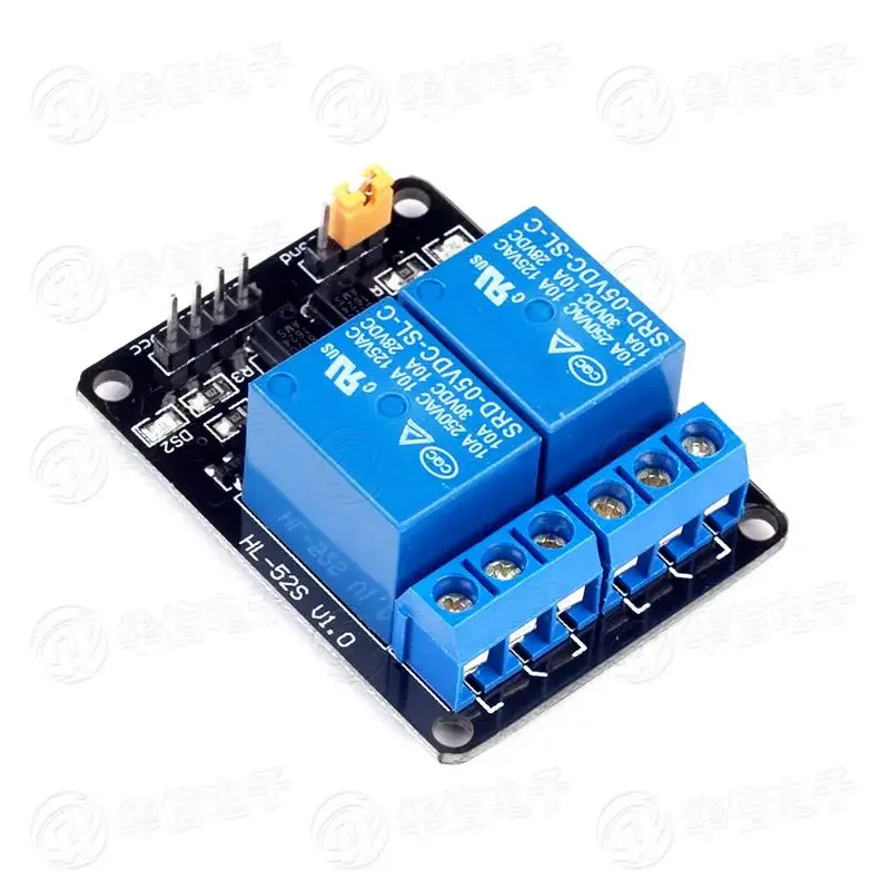 

10pcs/lot 2-Channel 1.2mm Blackboard Relay Module 5V Optocoupler Isolation