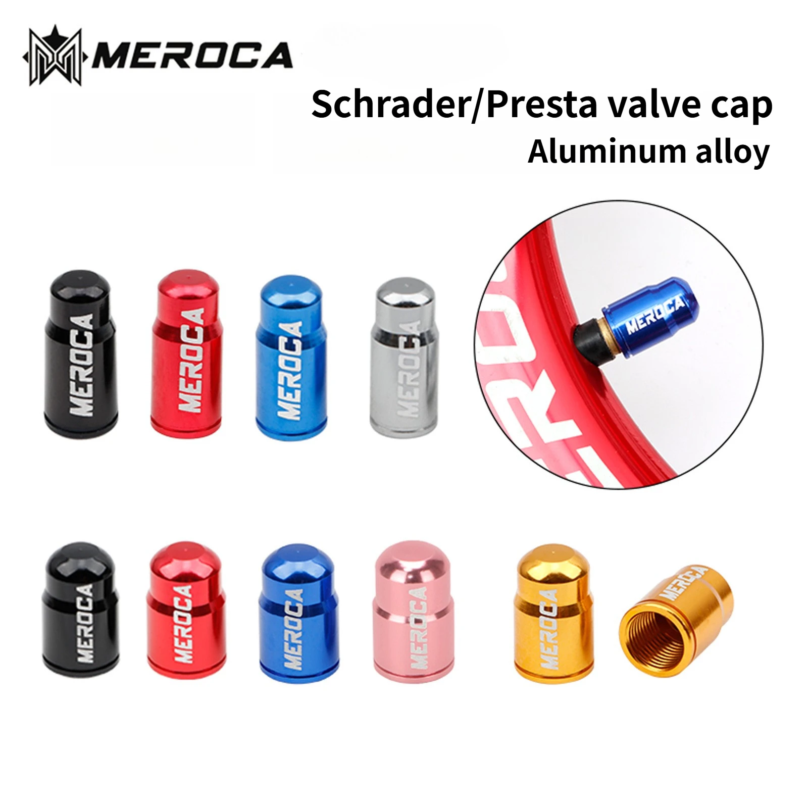 Mountain Biking Hat - Tutup Katup Sepeda MEROCA Presta /