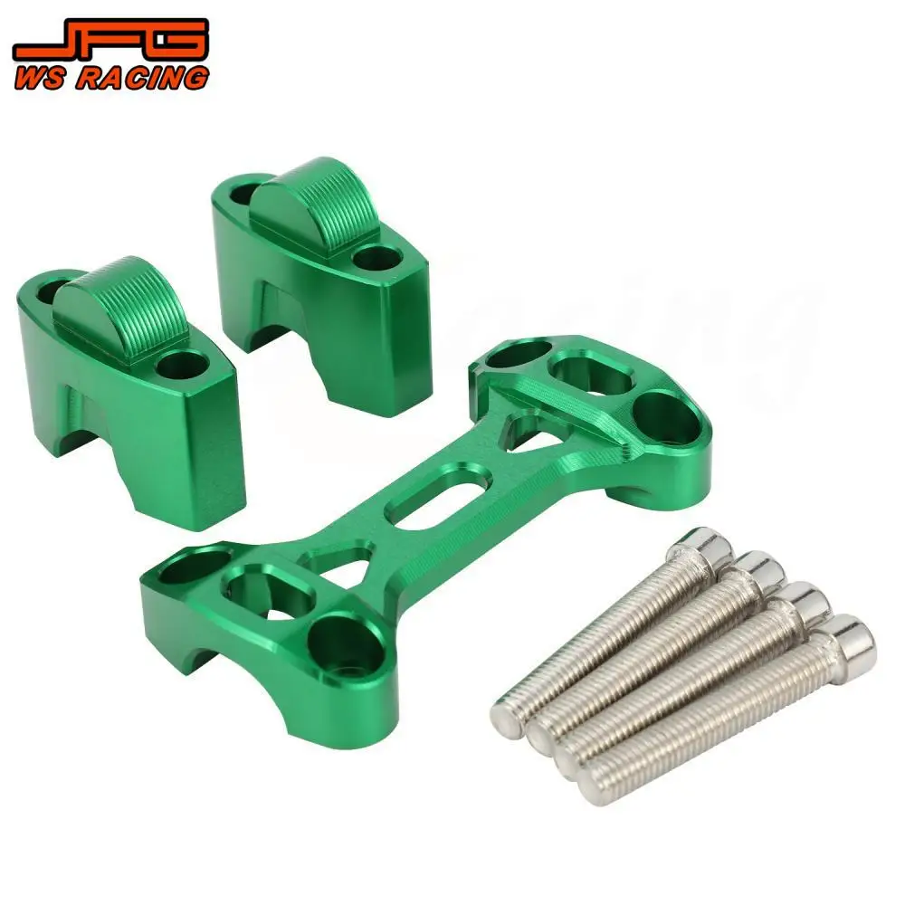 Handlebar Riser Mount For KLX Motorcycles Accessories 22mm CNC Handle Bar Riser Clamp Mount For Kawasaki KLX 110 110L Dirt Bike