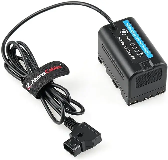 BP-U30 Dummy Battery to D-Tap Power Cable for Blackmagic Pyxis 6K12K Sony PXW-Z200 & HXR-NX800 Camcorders Power Cord 3.9Ft