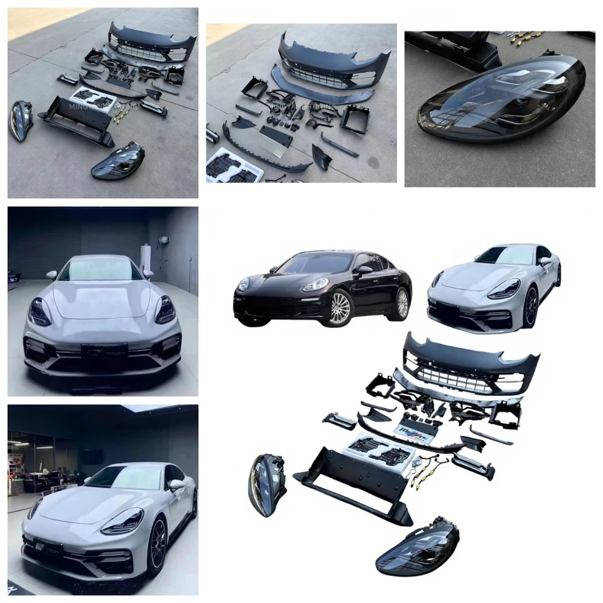 Kit carrosserie, pare-chocs et phares pour Panamera 970, mise à niveau Dream Garage 2010-2016 970.1 970.2 vers 971 Turbo S Facelift.