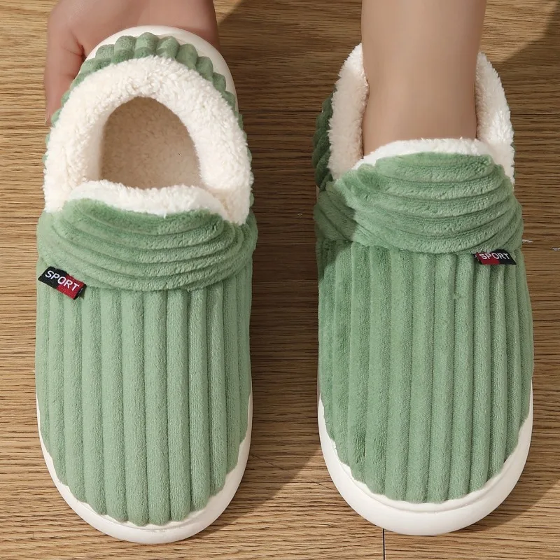 2026 Winter Women Slippers Short Plush Men Cotton Boots Indoor Fluffy House Fur Slippers Men Casual Soft Fur Furry Men Shoes