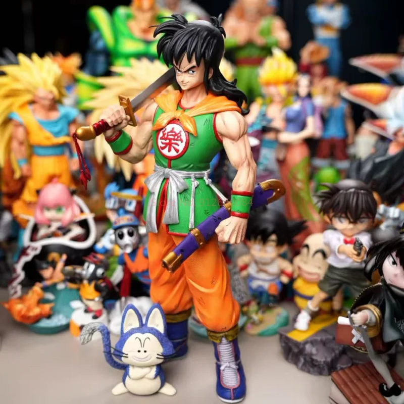 32 cm Dragon Ball Anime Charakter Yamcha Stehend Halten EINEM Messer PVC Action Figure Sammlung Decorati Figur Modell Ornamente