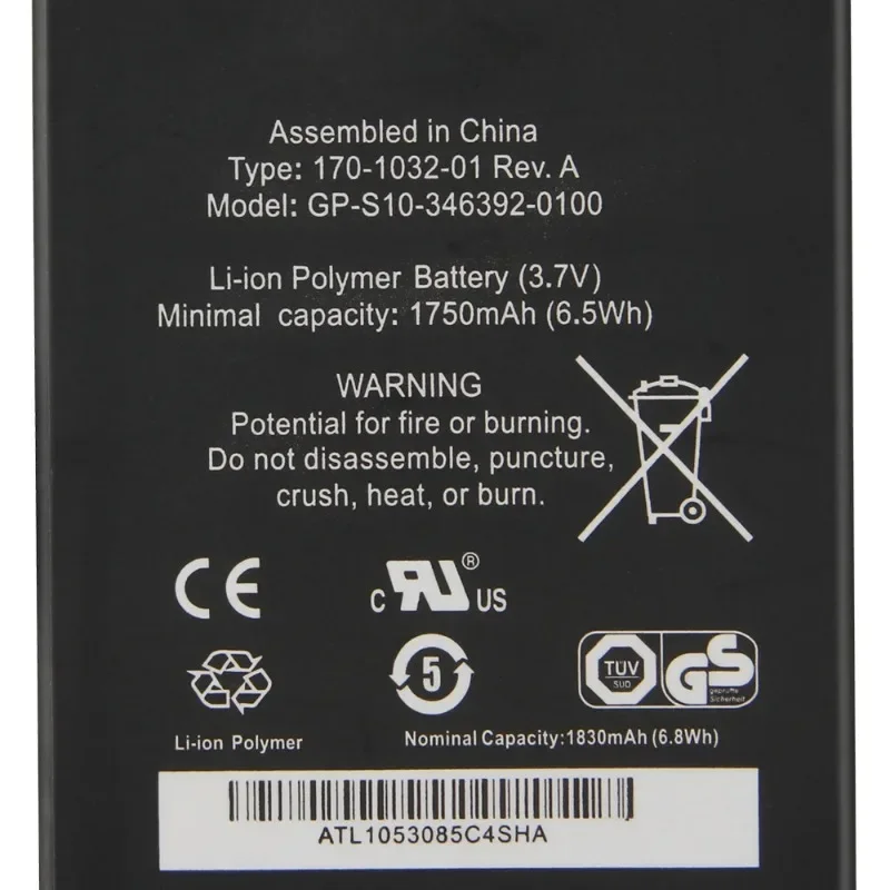 Replacement Battery 1750mAh GP-S10-346392-0100 For Kindle3 Kindle 3 S11GTSF01A D00901 E-Reader Batteries