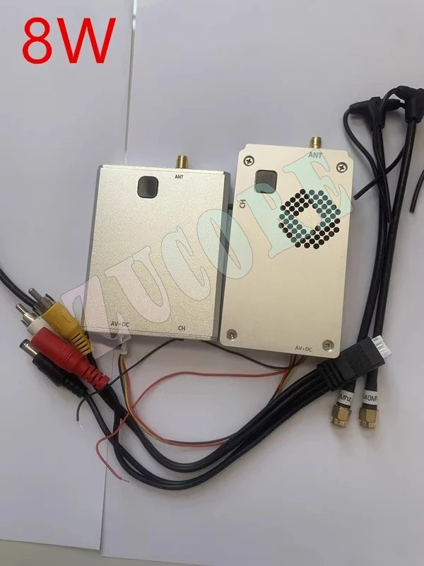 500 ~ 600 МГц 8 Вт FPV дрон сверхдальнего действия, беспроводной видеопередатчик, приемник, 8 каналов