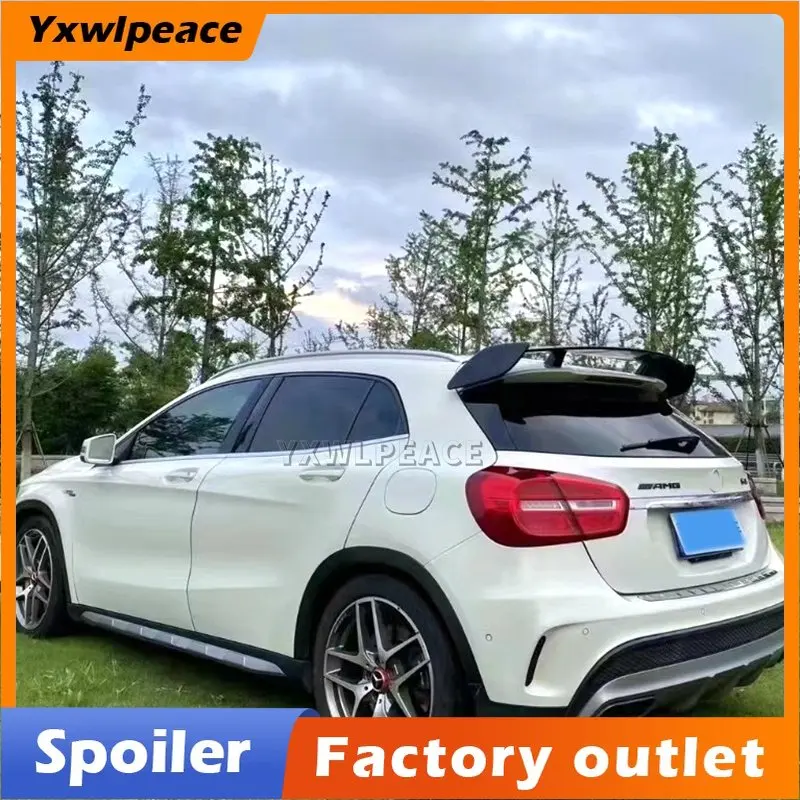 

For Mercedes-Benz GLA Class X156 GLA45 AMG GLA200 GLA220 GLA250 GLA260 2015-2019 High Quality ABS Plastic Rear Roof Spoiler