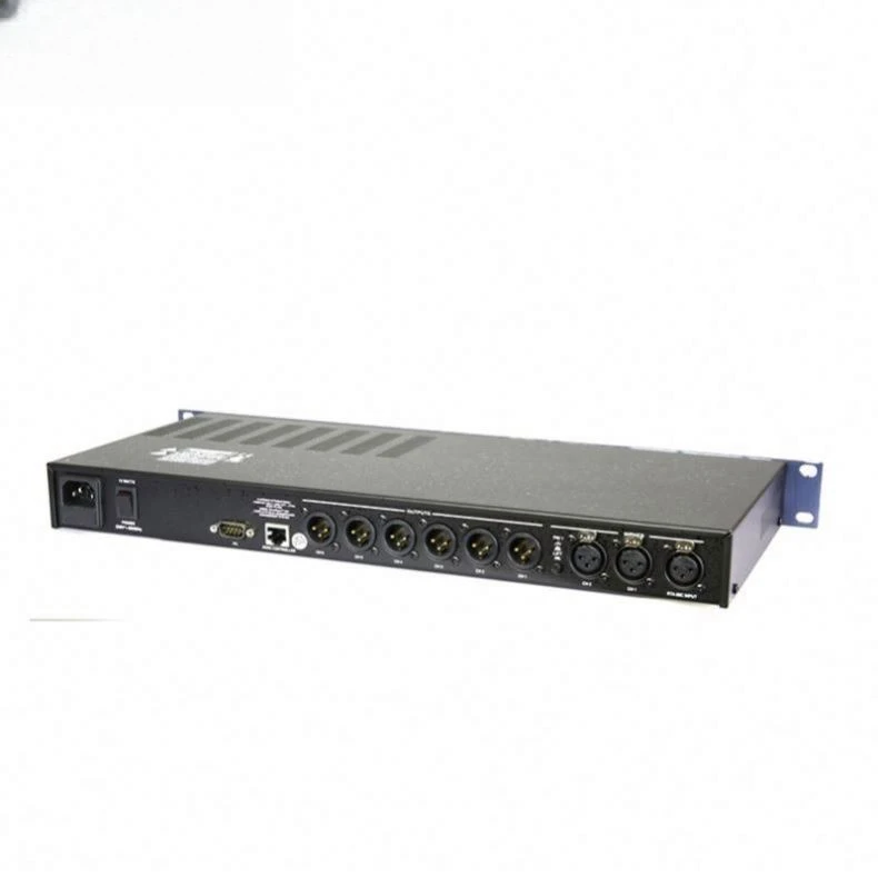 Pro Processor Audio Power Amplifier With L R Low Mid High Audio Crossover for Active Speaker Management