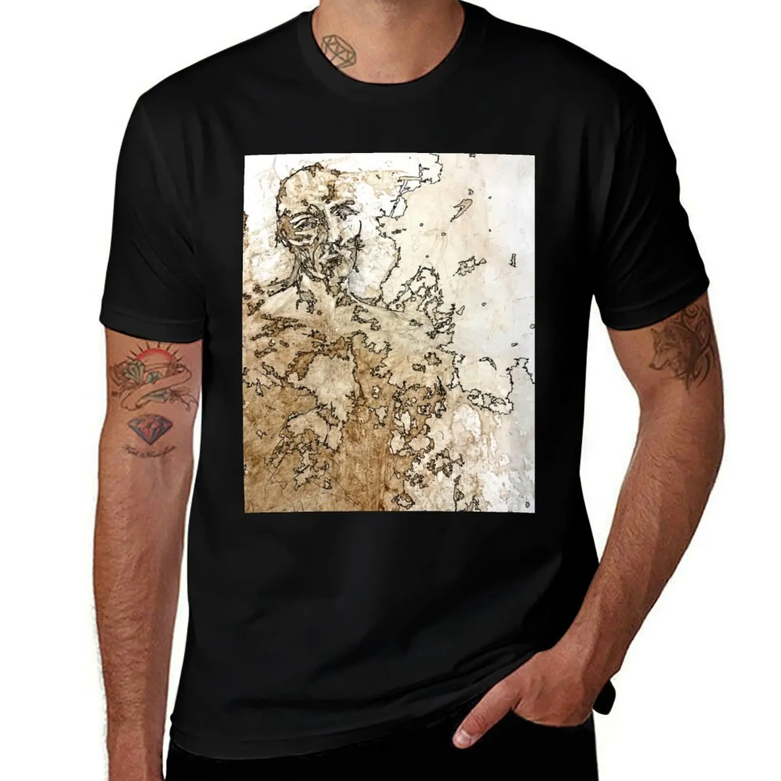 drawn and decayed T-Shirt Work Utility Short Sleeve Shirt