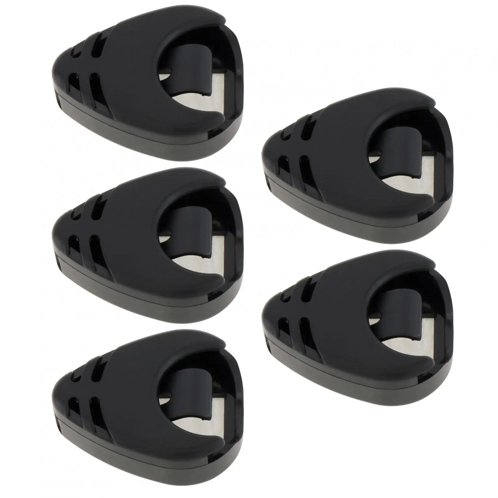 5 stücke Gitarre Picks Halter Kunststoff Stick-on Gitarre Pick Fall Elektrische Gitarre Zubehör für Bass Ukulele – Detail 10