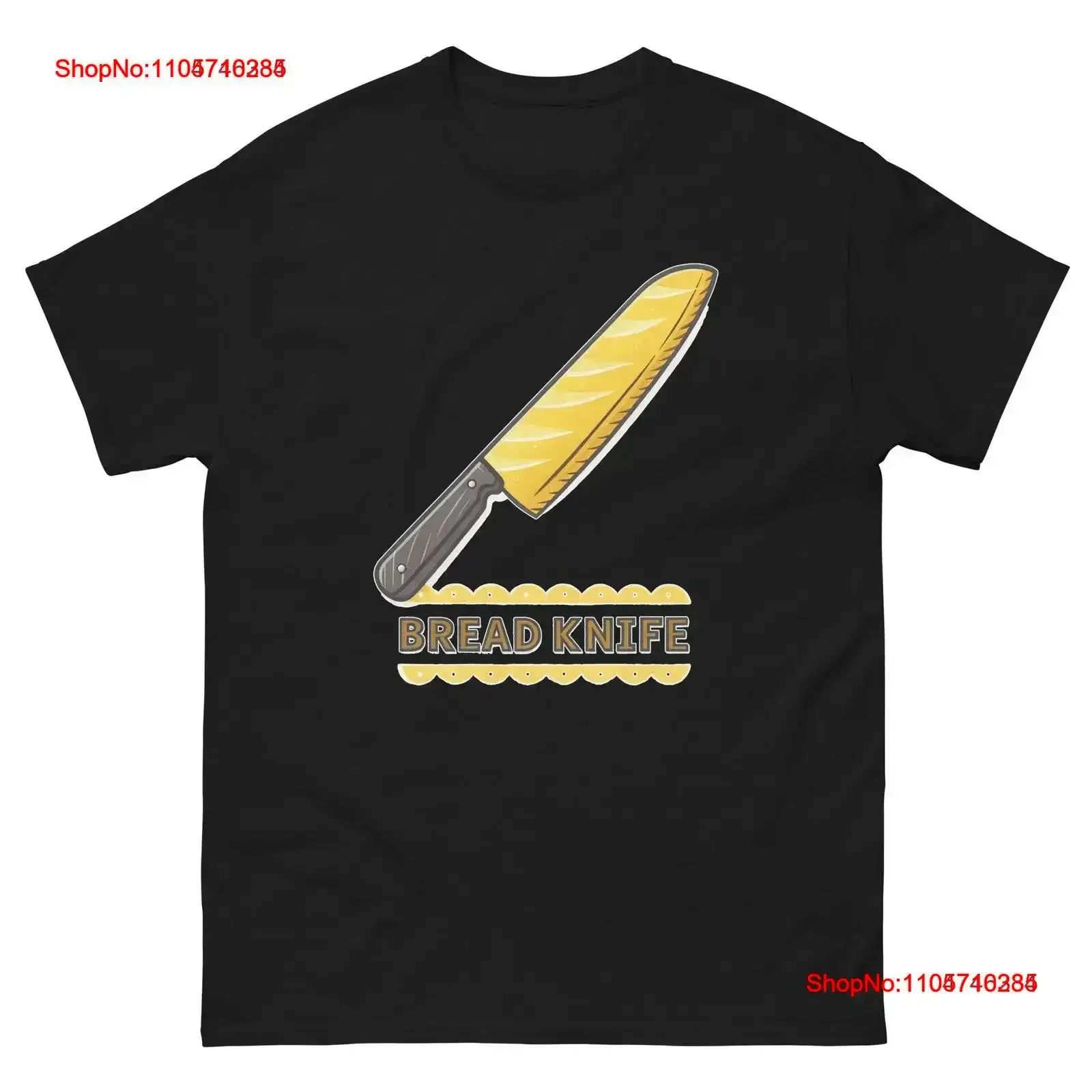 Bread Knife Kitchen Home Cooking Culinary Utensil T Shirt vintage Washed Stylish fashion Slightly streetwear vintage Washed