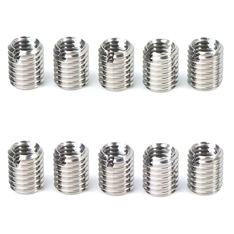 

10 шт. адаптеров для резьбы из нержавеющей стали, преобразующих резьбу M8 8 мм (мужская) в M6 6 мм (женскую)