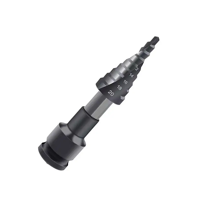 Step Cone Drill Bit Multiple Hole Drill Bit Stepped Up Bits Home Tools Multi Size Hole Stepped Up Drill Bit For Stainless Steel