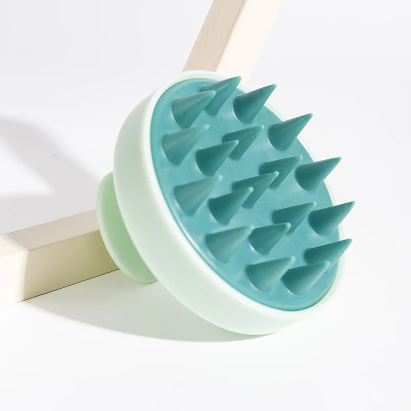 Soft Silicone Scalp Massager Brush, Handheld Shampoo Hair Scrub Comb, Spa Massage Tool for Head Washing & Body Care