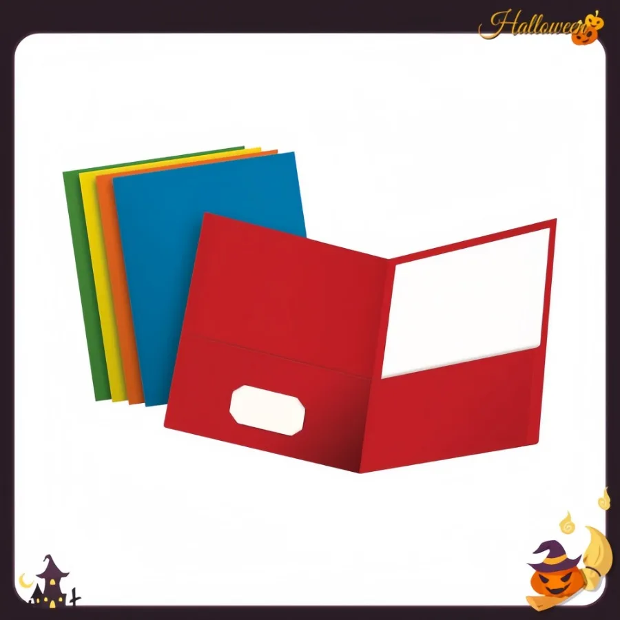 

Красочные двойные карманные папки размером буквы — материал Оксфорд для школы и офиса