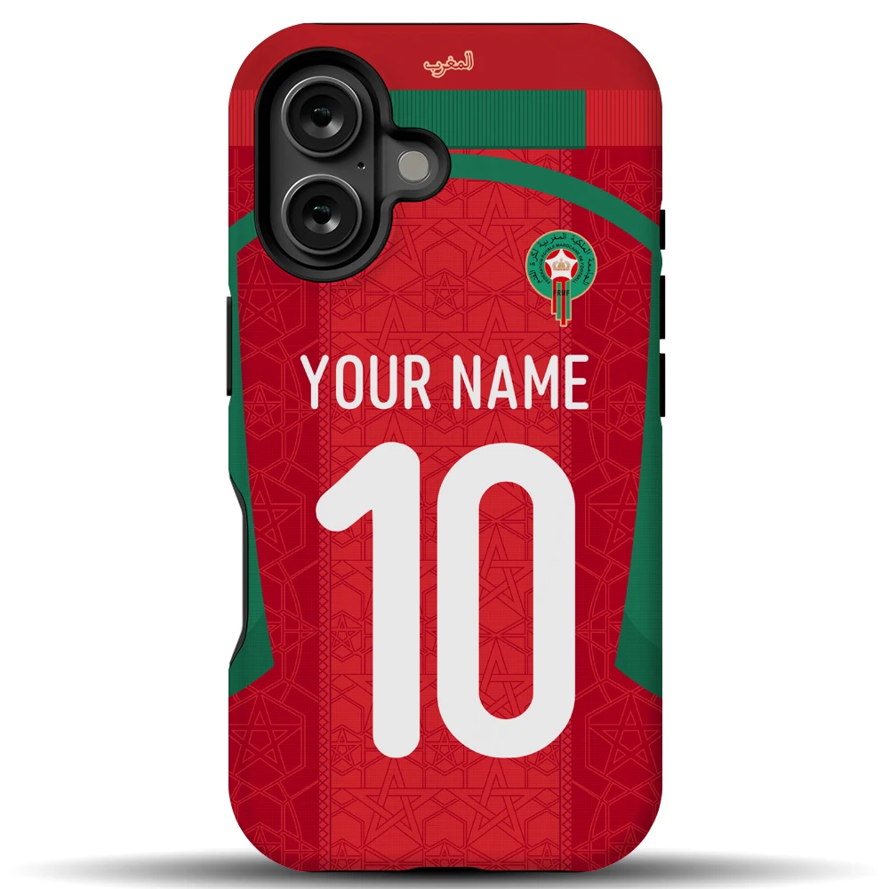 25 المغرب فريق كرة القدم الوطني MagSafe غطاء حافظة لهاتف آيفون 17 Air 16 15 14 13 Pro Max 12 11 X XS XR 7 8 Plus SE Mini #1