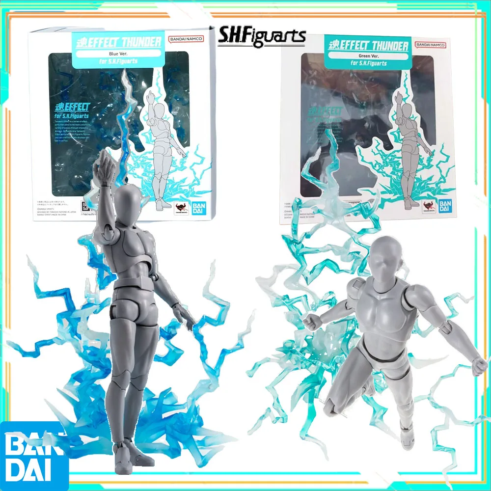 

100% Authentic Bandai Spirits Effect Series Blue & Green Lightning Effect Parts S.H.Figuarts Accessory Set