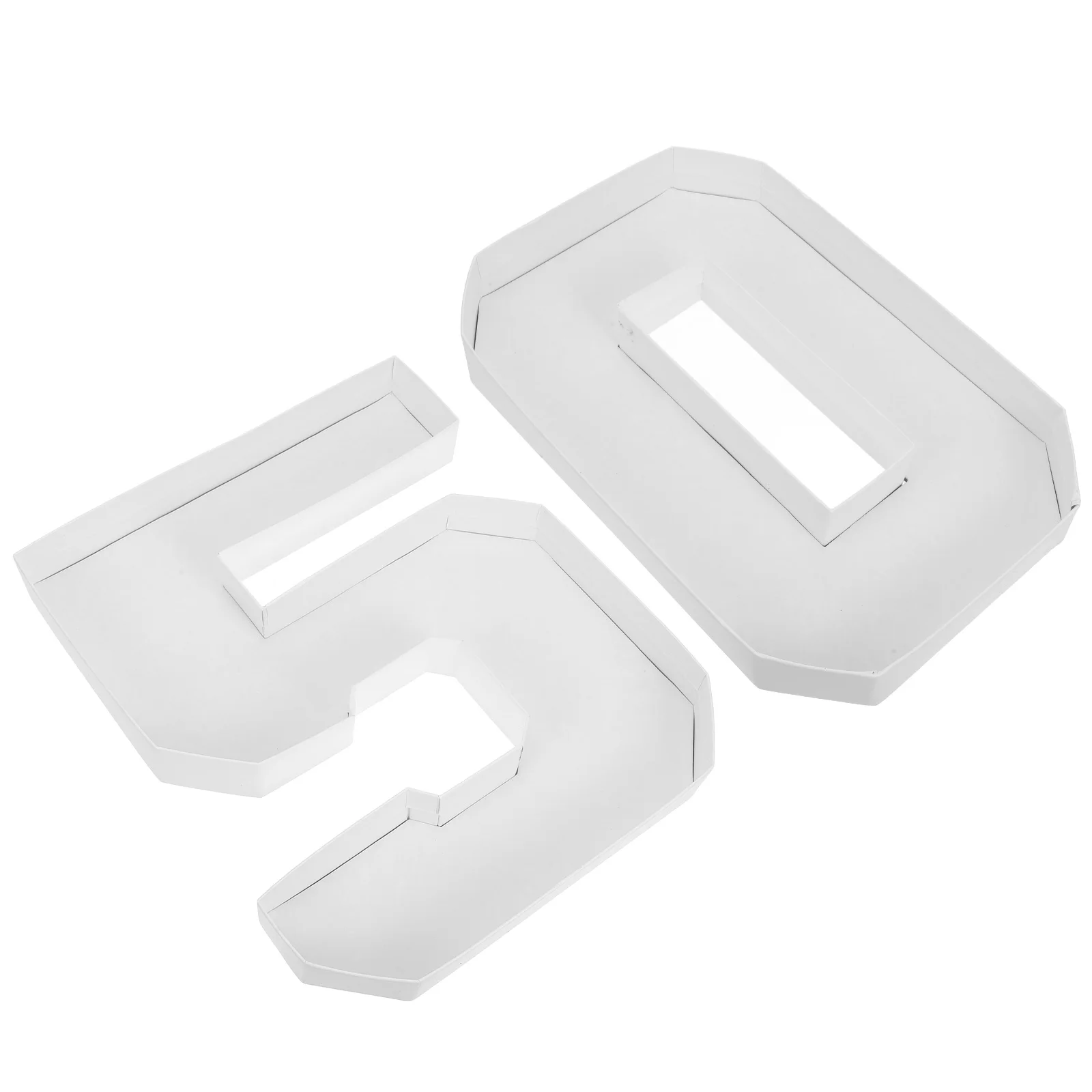 

2pcs Balloon Decorative Box Fillable Number Candy Box for Sweets Party Supplies Large Cardboard Numbers Tray Container